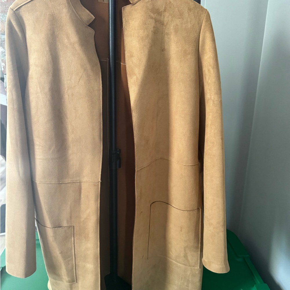 Allison Daley Tan Suede Jacket